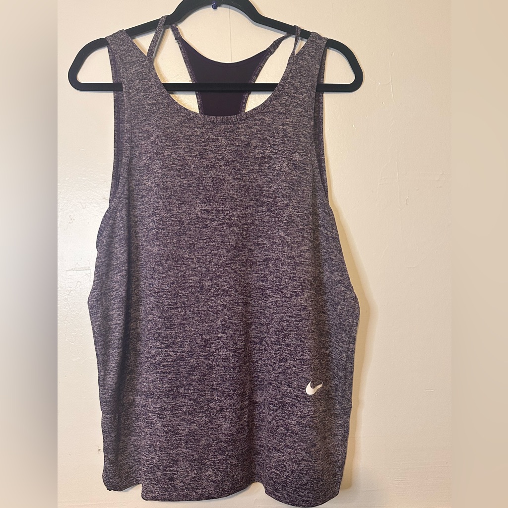Nike Heathered Purple Tank Top